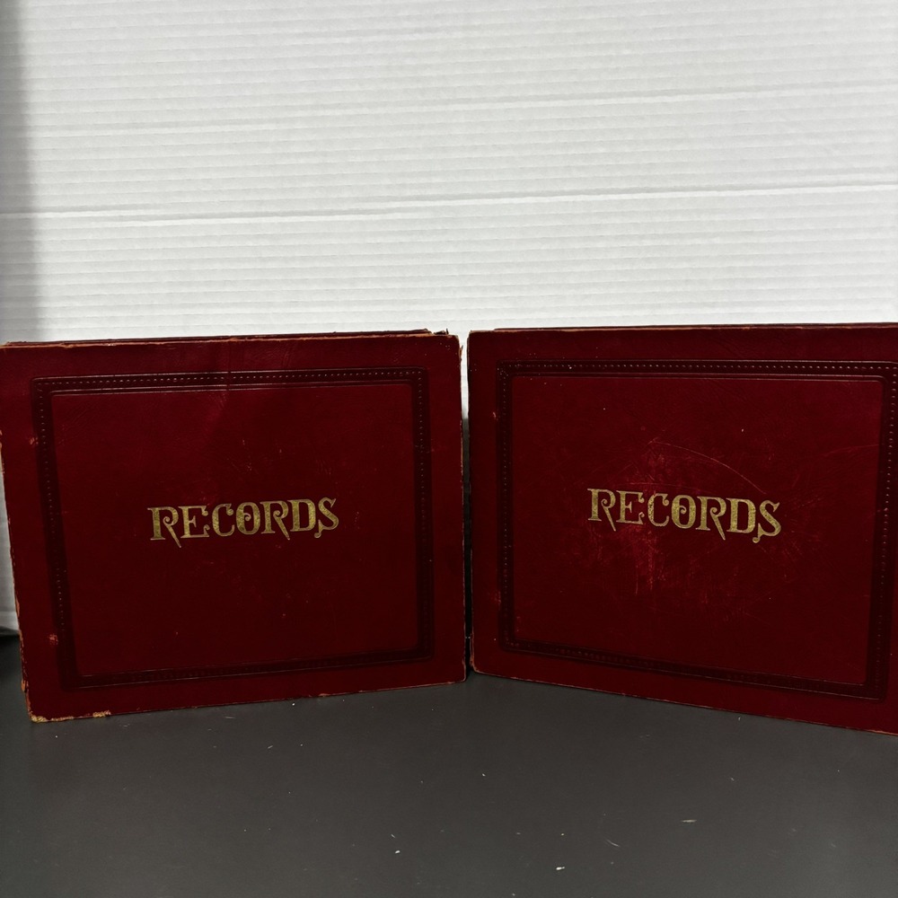 Two Record Books Of Various 45s Thirty Five records Vintage Oldies